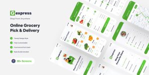 Gexpress – Grocerry Shop App Figma Template