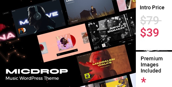 Micdrop - Music WordPress Theme 1.1