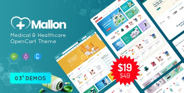 MallOn - Super Fast Medical & Healthcare Stores OpenCart Theme