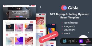 Gible – React Next NFT Marketplace Template