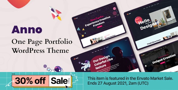 Anno - One Page Portfolio WordPress Theme