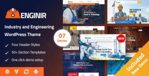 Enginir – Industrial  Engineering Multipurpose WordPress Theme