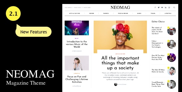 NeoMag - News and Magazine WordPress Theme 2.2
