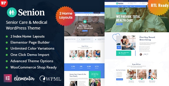 Senion - Senior Care WordPress