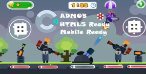 Tank Stars Survival, HTML5 game (Construct 3)