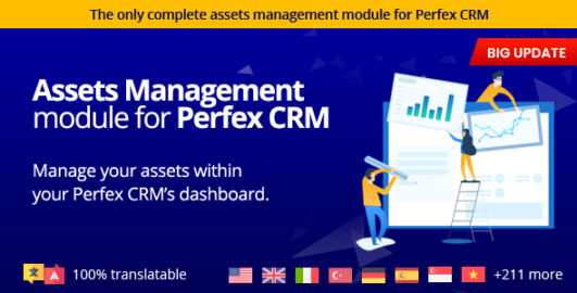 Assets Management module for Perfex CRM - Organize company and client assets 1.1.0c