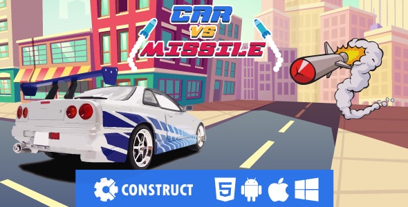Car vs Missile - HMTL5 Mobile Game