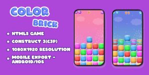 Color Brick (HTML5 Game + Construct 3)