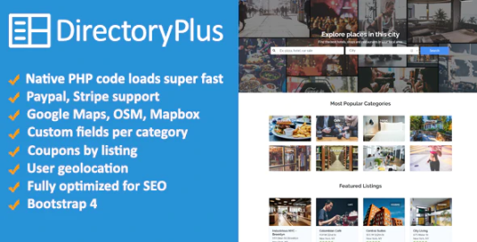 Directory Plus - Business Directory PHP Script 3.50