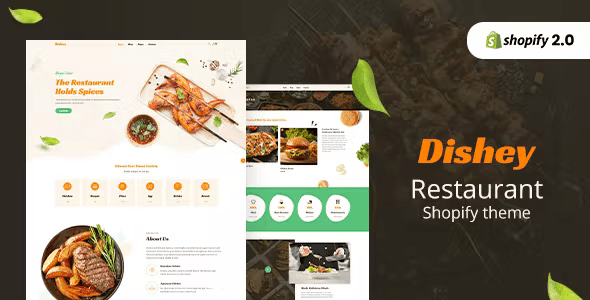 Dishey - Online Food & Restaurant Store Shopify Theme