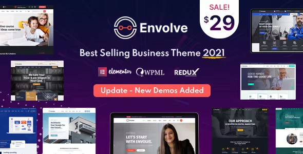 Envolve - Consulting Business WordPress Theme 1.9