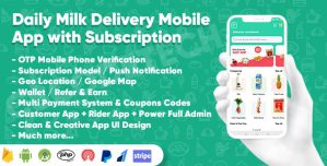 Dairy Products, Grocery, Daily Milk Delivery Mobile App with Subscription | Customer  Delivery App