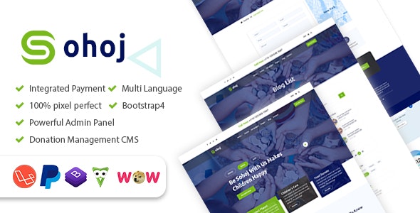 Sohoj - Charity, Nonprofit, Fundraising, Donation Management CMS