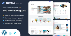 Ncmaz – Blog Magazine WordPress Theme 4.3.8