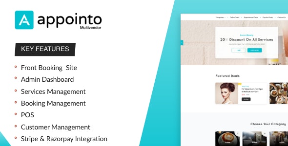 Appointo Multi Vendor - Booking Management System 1.1.1