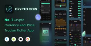 CryptoCoin: Flutter Full Crypto Currency App for Live Tracking of Prices
