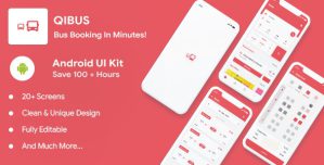 QIBus – Bus booking android app ui template – Kotlin