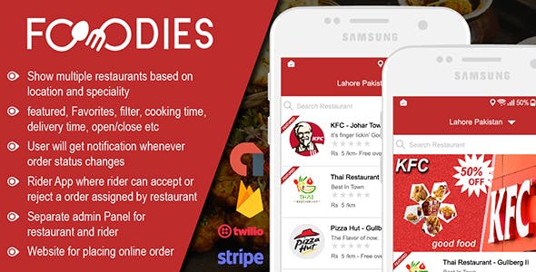 Native Restaurant Food Delivery & Ordering System With Delivery Boy - Android