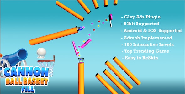Cannon Ball Basket Fill Puzzle - Complete Unity Template
