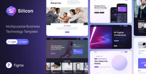 Silicon – Multipurpose Business / Technology Figma Template