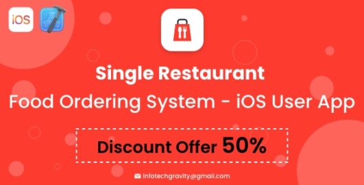 Single Restaurant Food Ordering System - iOS User App