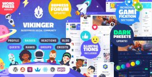 Vikinger – BuddyPress and GamiPress Social Community 1.9.13
