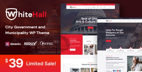 White Hall - Municipal and Government WordPress Theme 1.4
