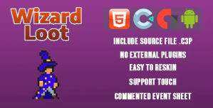 Wizard Loot – Template for Construct 3