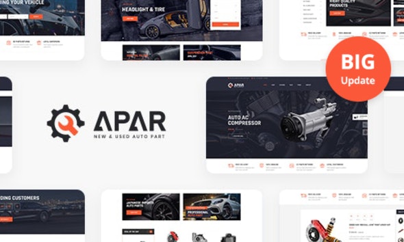 Apar - Auto Parts WordPress Shop Theme 1.0.8