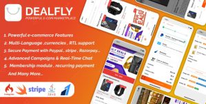 Dealfly – E-commerce & multi-vendors marketplace,Offers, Subscription system – iOS & Android