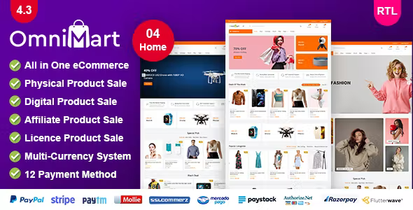 OmniMart - eCommerce CMS | Laravel eCommerce script