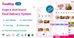 FoodKing – Restaurant Food Delivery System with Admin Panel  Delivery Man App | Restaurant POS