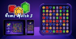 Gems Match 3 – HTML5 Game