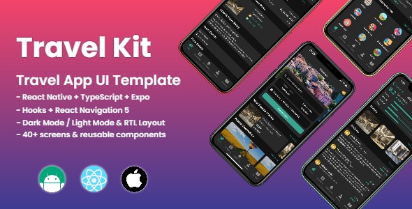 Travel Kit - Mobile React Native Travel & Hotels Template