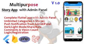 Multipurpose Flutter story app