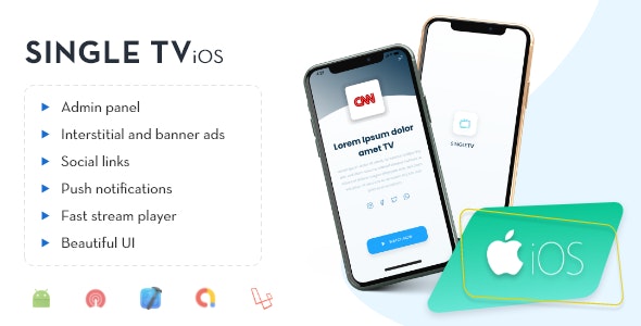 iOS - Single TV with Admin Panel