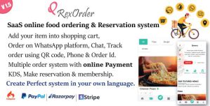 QrexOrder – SaaS WhatsApp Online ordering / Restaurant management / Reservation system [Regular License]