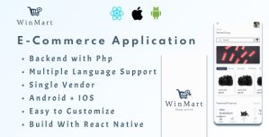 [PRE-BOOKING SALE] Winmart – E-Commerce Application(Android + IOS) + Admin Panel