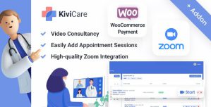 KiviCare – Zoom Telemed And WooCommerce Payment Gateway (Add-on)