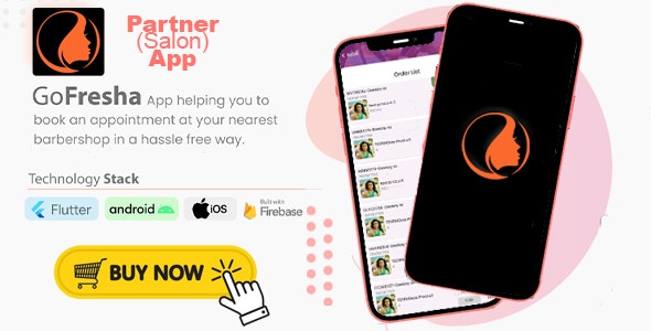 GoFresha Partner/ Salon App | Nearby Salon, Spa Barber Appointment Flutter App