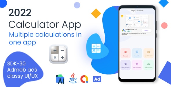 All in One Calculator 2022 - Scientific Calculator for Android with Admob