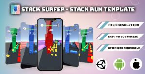 Stack Surfer – Stack Run 3D(Unity Game Template + UnityAds)
