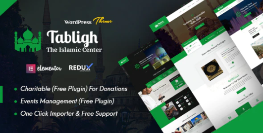 Tabligh - Islamic Institute Mosque WordPress Theme