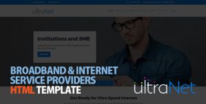 UltraNet – Broadband  Internet Service Providers HTML Template
