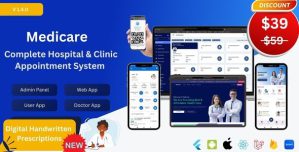 Hospital  Clinic Management System – Appointment Booking with Admin Panel, Web, User  Doctor Apps