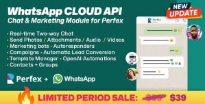 WhatsApp Official Cloud API Chat  Marketing Automation module for Perfex CRM