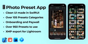 iOS 17 Swift Photo Editing App | Presets App with Subscriptions (IAP)