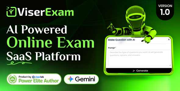 ViserExam - AI Powered Online Exam SaaS Platform