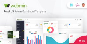 Webmin – React JS Admin Dashboard Template