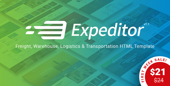 Expeditor - Freight, Logistics, Warehouse Transportation HTML Template